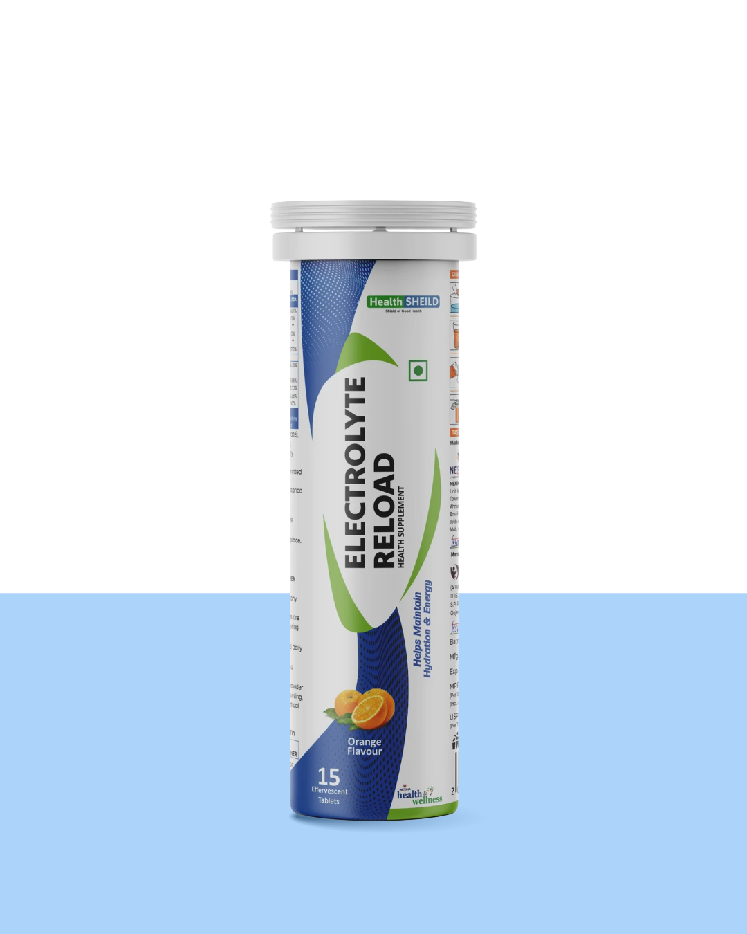 HealthSheild Electrolyte Reload Effervescent – Hydration & Energy Support | HealthSheild
