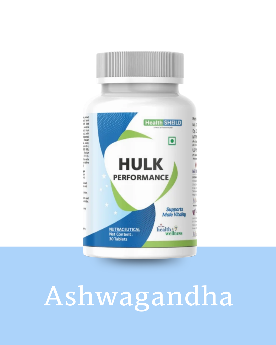 HealthSheild Hulk Performance – Male Vitality Support | 30 Tablets - Image 3