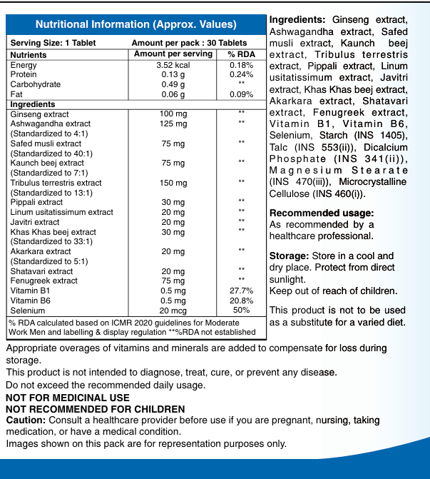 HealthSheild Hulk Performance – Male Vitality Support | 30 Tablets - Image 5